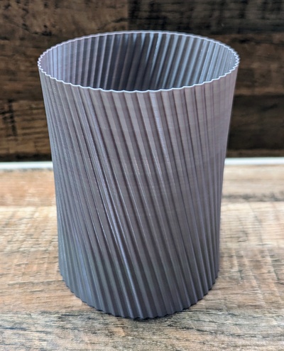 vase 20 linien by vazziert dekoration dekor design kunst geometrisch zuhause haus vasemode spiralvasemode 3d print model - Mito3D