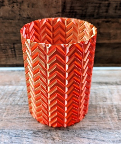 vaso 15 up by vazzizzato decorazione arredamento arte geometrico casa vasemode spiralvasemode 3d print model - Mito3D