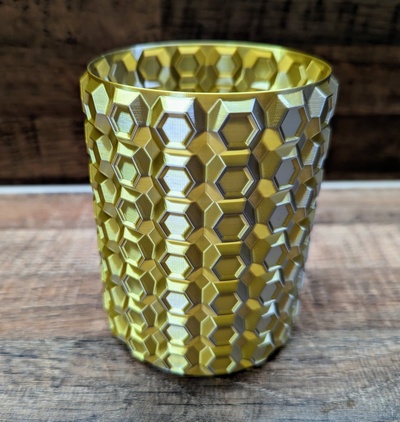 vase 9 gemme mode by vazzé décoration décor art géométrique accueil maison moderne vasemode spirale 3d print model - Mito3D