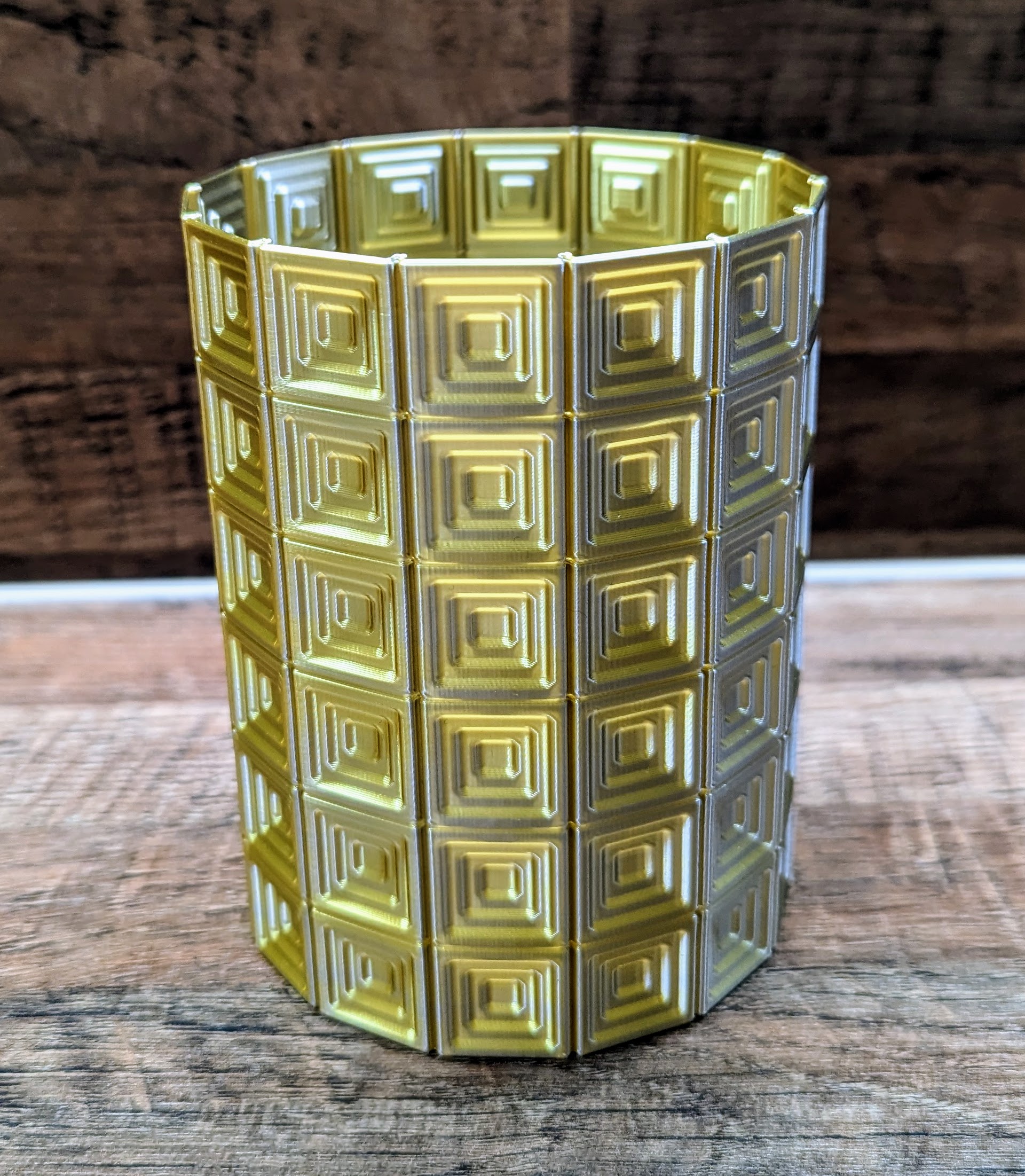 vaso 6 blocchi modalità by vazzizzato decorazione arte geometrico casa moderno vasemode spirale spiralvasemode 3D print model - Mito3D