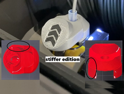 ams feeding funnel wear protector hydra compatible - stiffer -edition remixed by eds 3d shop feeder cover lab ptfe bambu bambulab x1c p1p p1s bambulabams button saver accessories accessory filament guide helper mod 3d print model - Mito3D
