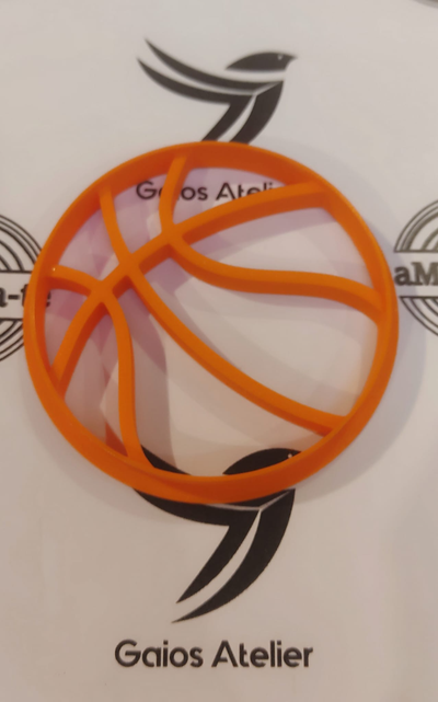 basquetebol biscoito cortador by ruben oliveira 3d print model - Mito3D