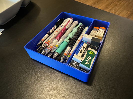 pencil tray by joshuataggart12 organizer desk office 3d print model - Mito3D