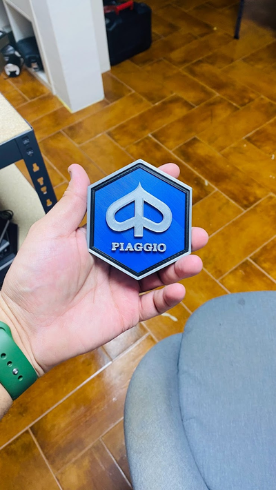 piaggio vespa logo firmar by smart3d gabriel gomes moto 3d print model - Mito3D