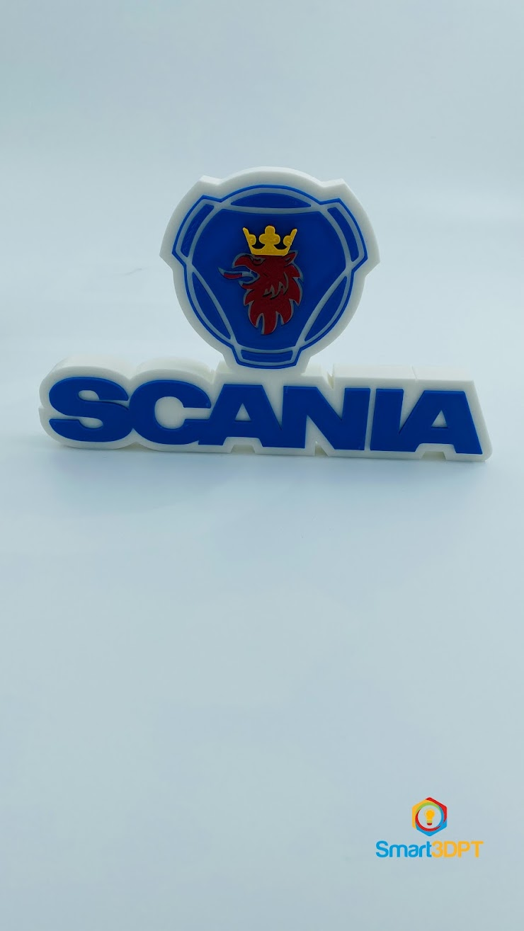 scania logo zeichen by smart3d gabriel gomes spur lkw 3D print model - Mito3D