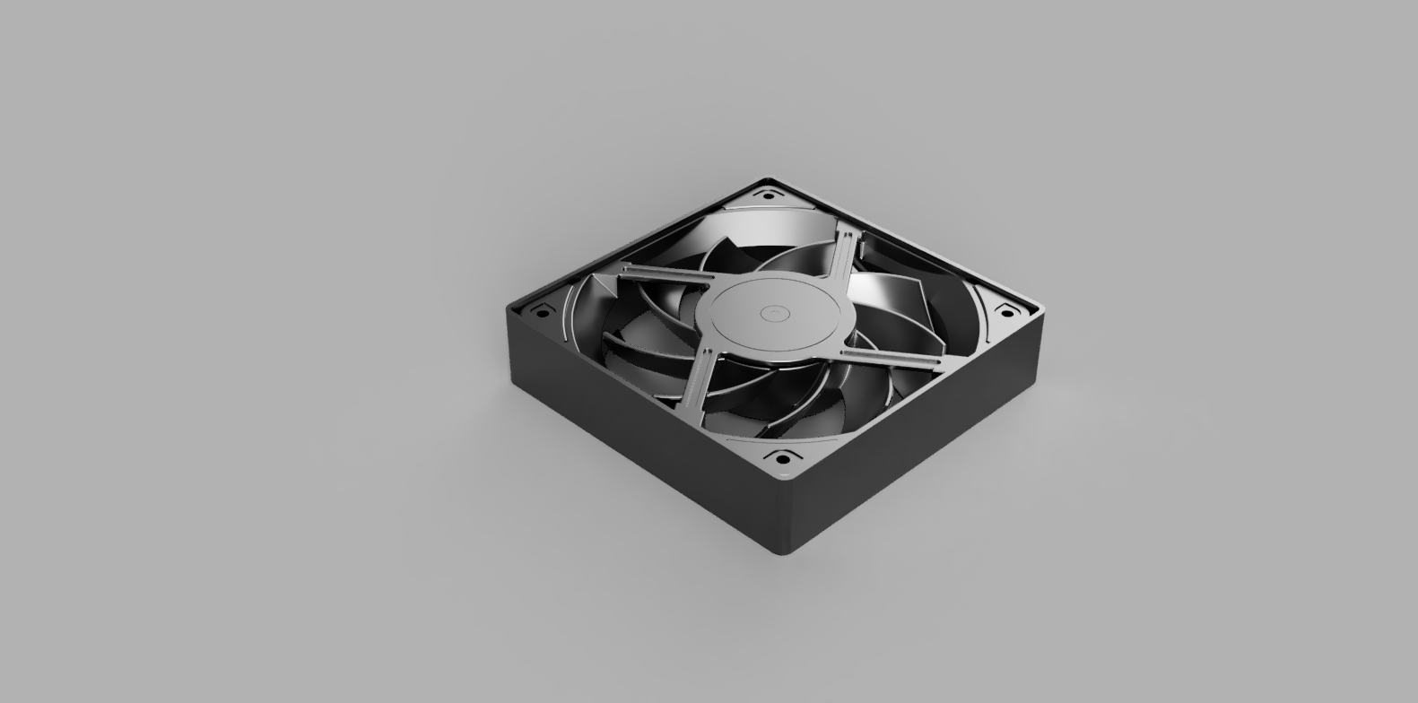 noctua nf-a12x25 cover single 120 mm fan 360 alphacool nexxxos st 30 radiator by hgross watercooling 120mmfancover pcbuild af12 st30 3D print model - Mito3D