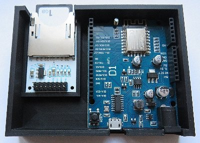 esp8266 gehäuse sd karte modul by osee3d gehege 3D print model - Mito3D