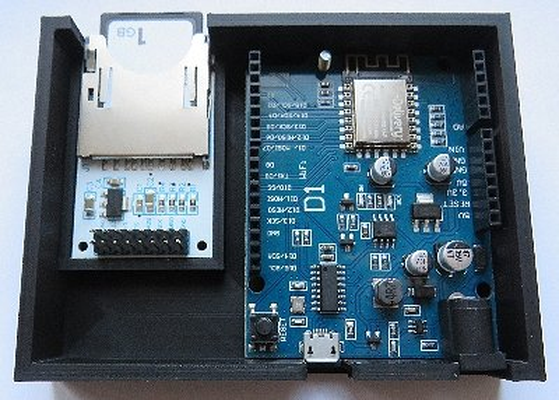 esp8266 gehäuse sd karte modul by osee3d gehege 3d print model - Mito3D