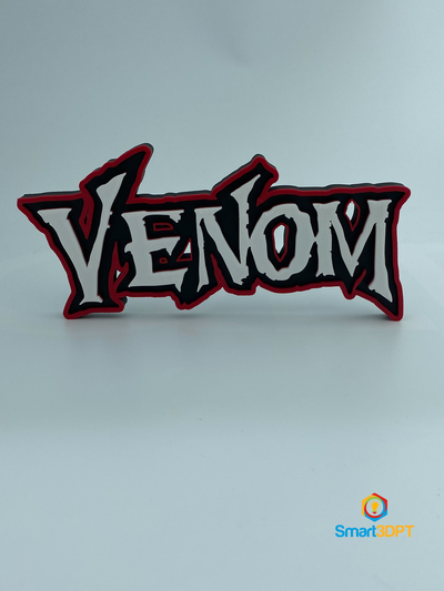 venom logo sign by smart3d gabriel gomes playstation ps5 tv movies spiderman 3d print model - Mito3D