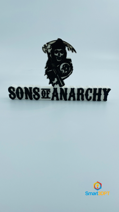 sons of anarchy logo sign by smart3d gabriel gomes sonsofanarchy music 3d print model - Mito3D