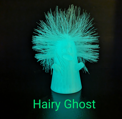 hairy ghost arms by poutre halloween 2023 art funny nosupport diy revenant fun string child children childrens toy decor figurine death hair 3d print model - Mito3D