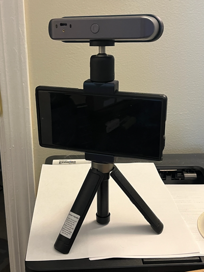 revopoint tripod phone holder by jwalker55 inspire 3d scanner 3d print model - Mito3D