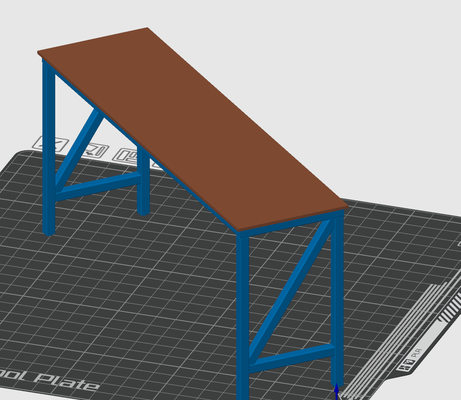 acier table verre by chien parachutiste 3d print model - Mito3D