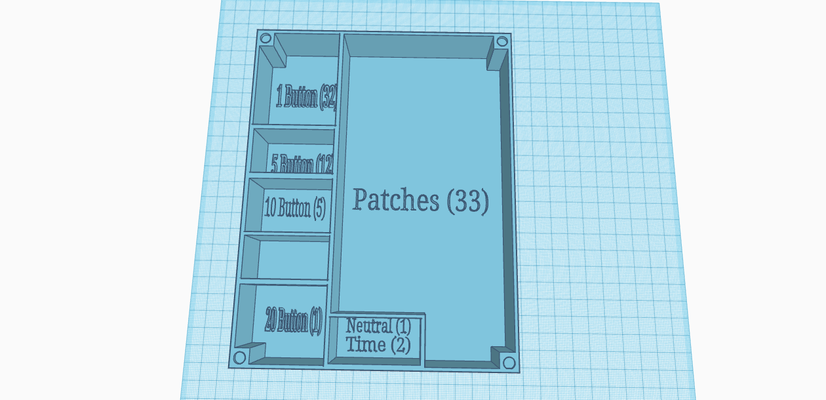 jogos peça caixa patchwork borda by pederneira aaron 3d print model - Mito3D