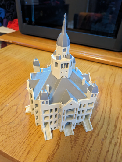 denton county courthouse 1896 by waterplants ptt texas 3d print model - Mito3D