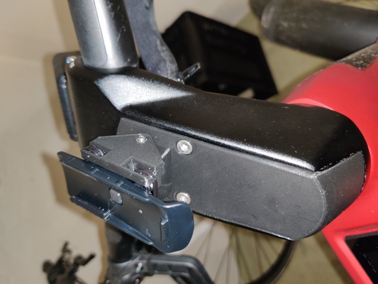 stromer st3 - comfort stem cover plate garmin oregon bike mount adjustable angle by michaelq ebike garminmount stemmount 3d print model - Mito3D