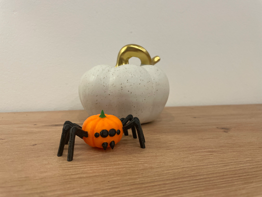 pumpkin or spider koko first pumpkinspider by fijbar decor halloween 2023 art spooky 3d print model - Mito3D