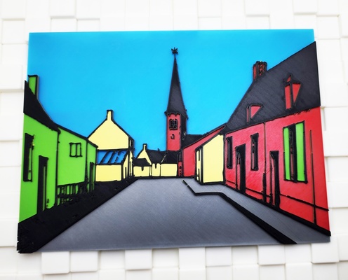 asni res by bernard buffet 6 colors triplegworkshop mmu art book hanging modern paint collection painting town wallart painter coloring reproduction prints village fine artists gallery fineart coloringbook 3d print model - Mito3D