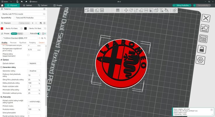 alfa romeo logo by tom easyprint easyprinting macchina loghi 3d print model - Mito3D
