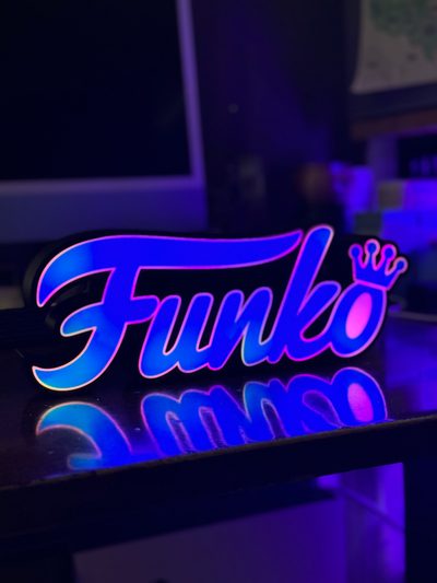 funko pop ışık kutu by sakallı baba tasarım koleksiyon görüntüle led 3d print model - Mito3D
