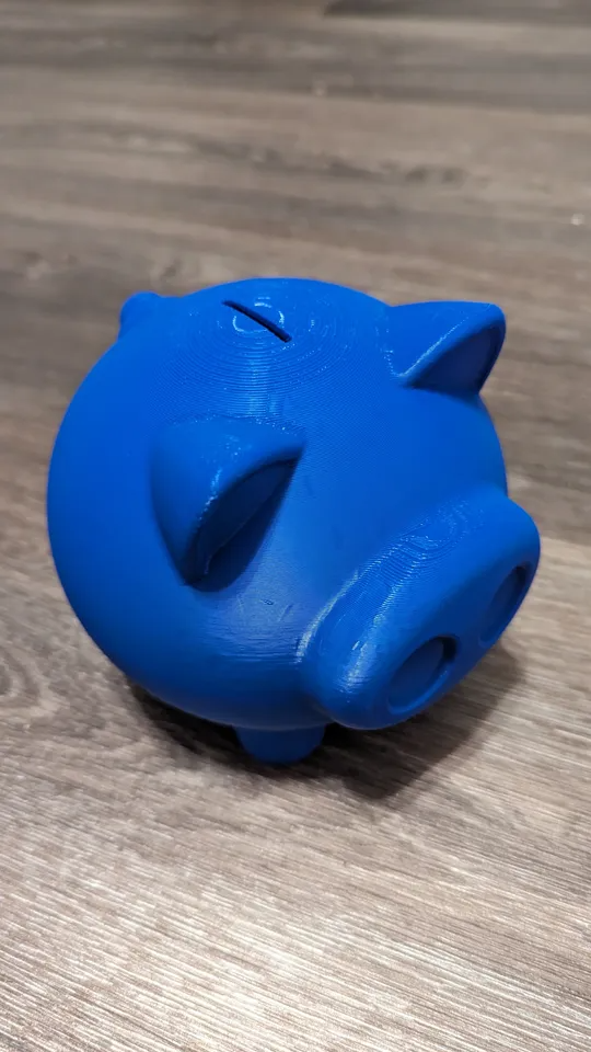 yarıklı domuzcuk banka no çıkış yeniden karıştırılmış by happyhamster96 kumbara bozuk para bankası 3D print model - Mito3D