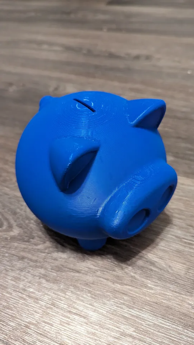 yarıklı domuzcuk banka no çıkış yeniden karıştırılmış by happyhamster96 kumbara bozuk para bankası 3d print model - Mito3D
