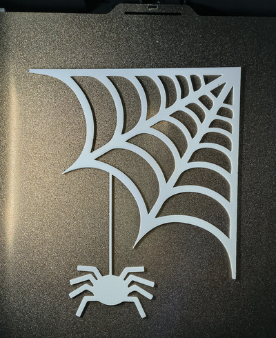 ventana araña web by 3dunspol decoración víspera santos miedo 3d print model - Mito3D
