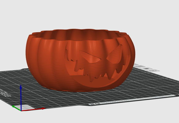 pumpkin bowl candy by tomzrk decor halloween 2023 spooky scary home ornament charms 3d print model - Mito3D