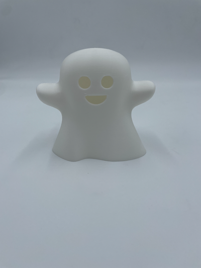 cute halloween ghost - no supports easy scale by nick prints decoration decor adorable kawaii happy 3d print model - Mito3D