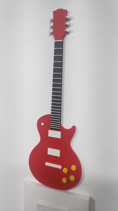 gibson les paulo by abadie500 música violão decoração 3d print model - Mito3D