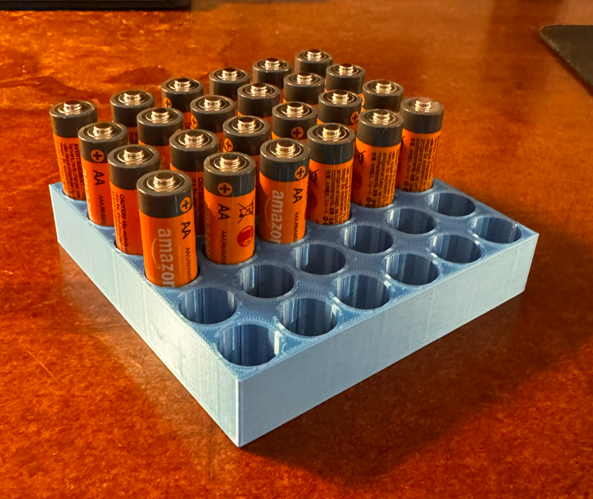 aa battery holder by cory jorgensen tool organizer 3D print model - Mito3D