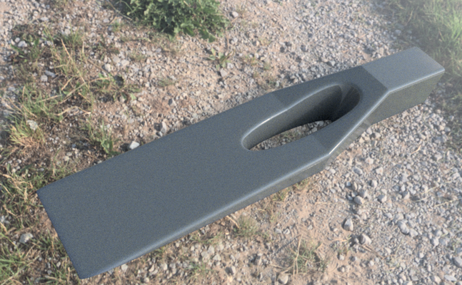 scraper blade uc-deus handle by one man trail 3d print model - Mito3D