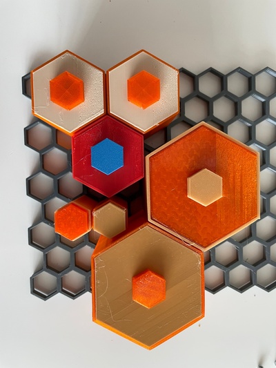 rayon miel boîte mur remixé by rostap tiroir nid 39 abeille 3d print model - Mito3D