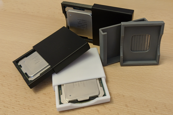 intel lga 2011-3 cpu processor box by tim-igorslab holder lga2011 3d print model - Mito3D