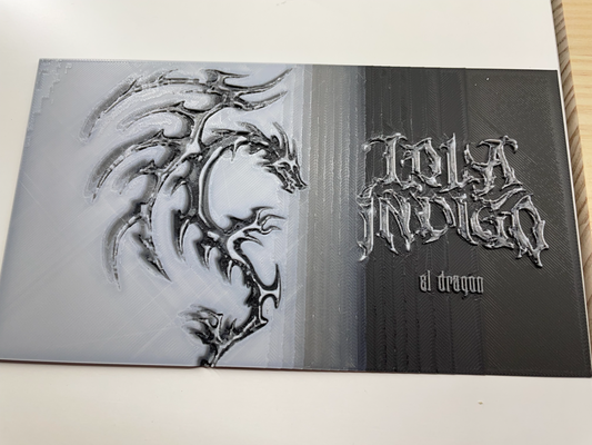 logo dragon lola indigo by mangeras forge chapeaux 3d print model - Mito3D