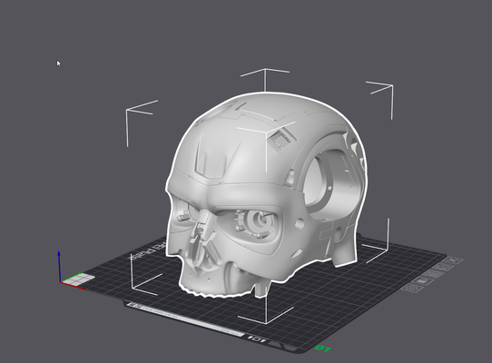 terminatore ispirato cranio by nickrozario halloween 2023 terminator2 3d print model - Mito3D