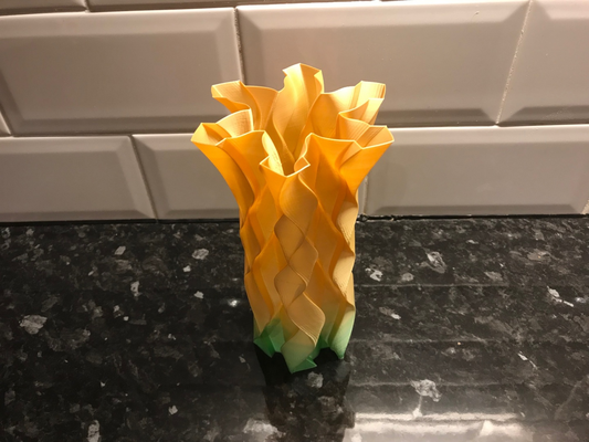 ribbon vase by brithawkes pot art fun vasemode 3d print model - Mito3D