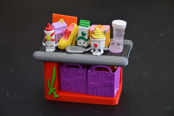 shopkins cash desk by krzysztofkuczek qczek toy kids forkids doll thingiverse cashdesk 3d print model - Mito3D