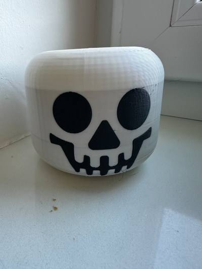 dinamarquês tijolo estilo esqueleto doce tigela by n3dp candybowl bruxas cabeça crânio 3d print model - Mito3D