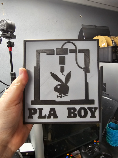 pla ragazzo by geeklabs divertimento scherzare divertente lol plaboy coniglio 3d print model - Mito3D