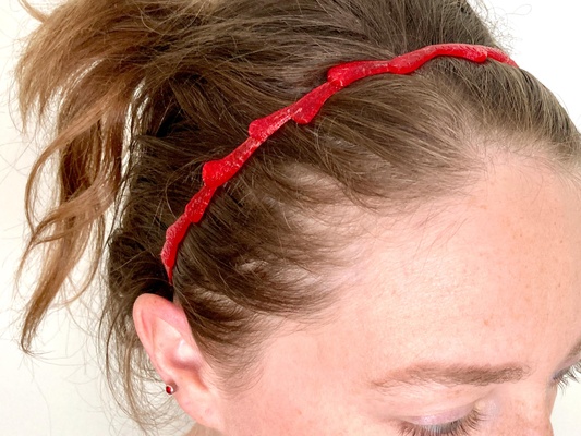 bloody drip headband by penolopybulnick halloween fashion accessory tinkercad instructables 3d print model - Mito3D