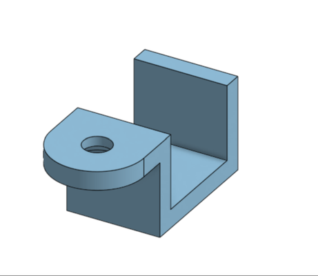 simples conduziu grampo by fabricar suporte 3d print model - Mito3D