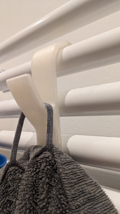 towel hook heater by fk design hanger radiator 3d print model - Mito3D