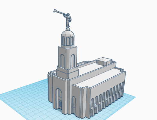 lds feather river temple by bubba2 glow light 3d print model - Mito3D