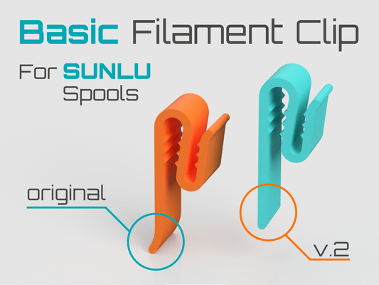 spule filament clip basic sunlu spulen by officina23 einfach 3d print model - Mito3D