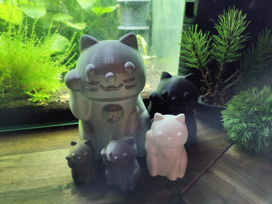 şanslı kedi anahtarlık yeniden karıştırılmış by karlklemenz decoracion 3d print model - Mito3D