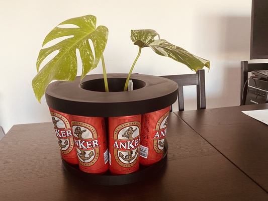 bière pot by nihilu2 planteur plante 3d print model - Mito3D