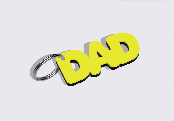 papa porte clés by imprimerthatboii multicolore facile 3d print model - Mito3D