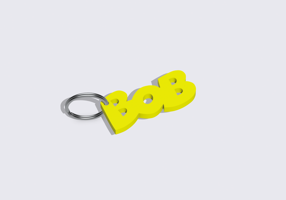bob keychain don t drink to drive by printthatboii easy easyprint simple keychains simpleprint 3d print model - Mito3D