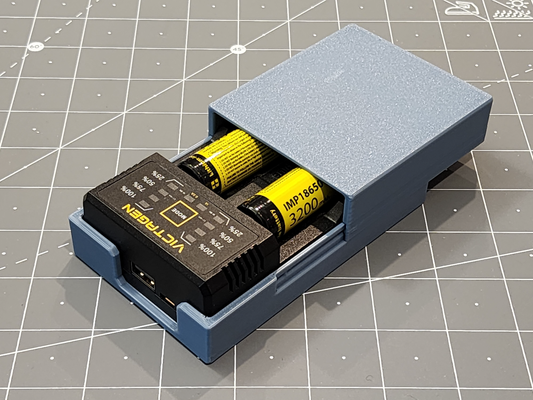 victagen batteria caricabatterie astuccio guaina by mai energia banca 3d print model - Mito3D